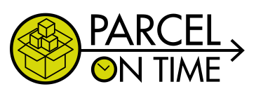 parcel on time logotipo horizontal